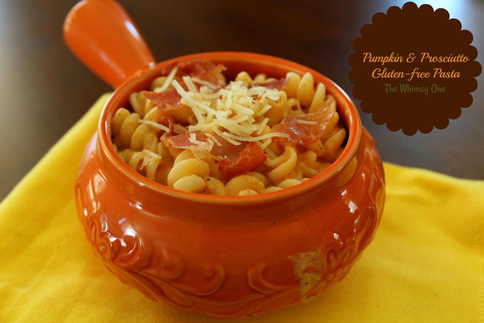 Pumpkin & Prosciutto Gluten Free Pasta The Whimsy One