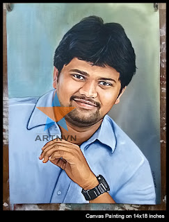 Top Best Professional Oil Canvas Portrait Photo Painting Artist in Hyderabad Telangana INDIA