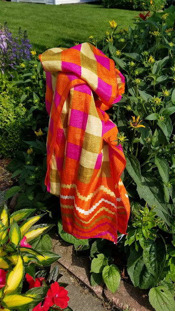 Unique Recycled Scarf Handmade Sari Scarf
