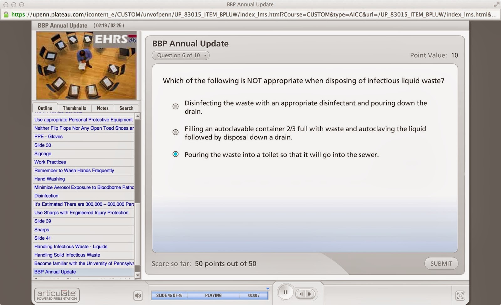 RajLab Lab safety quizzes