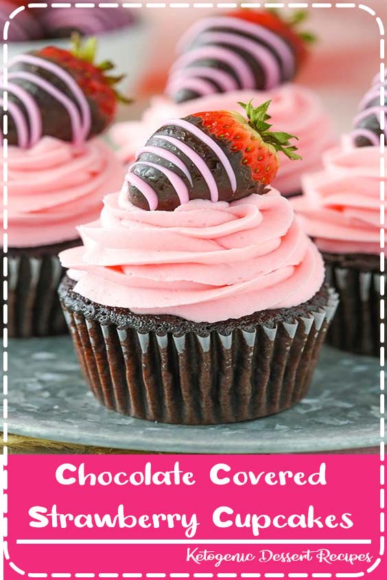Chocolate Covered Strawberry Cupcakes Healthy Food Delicious 