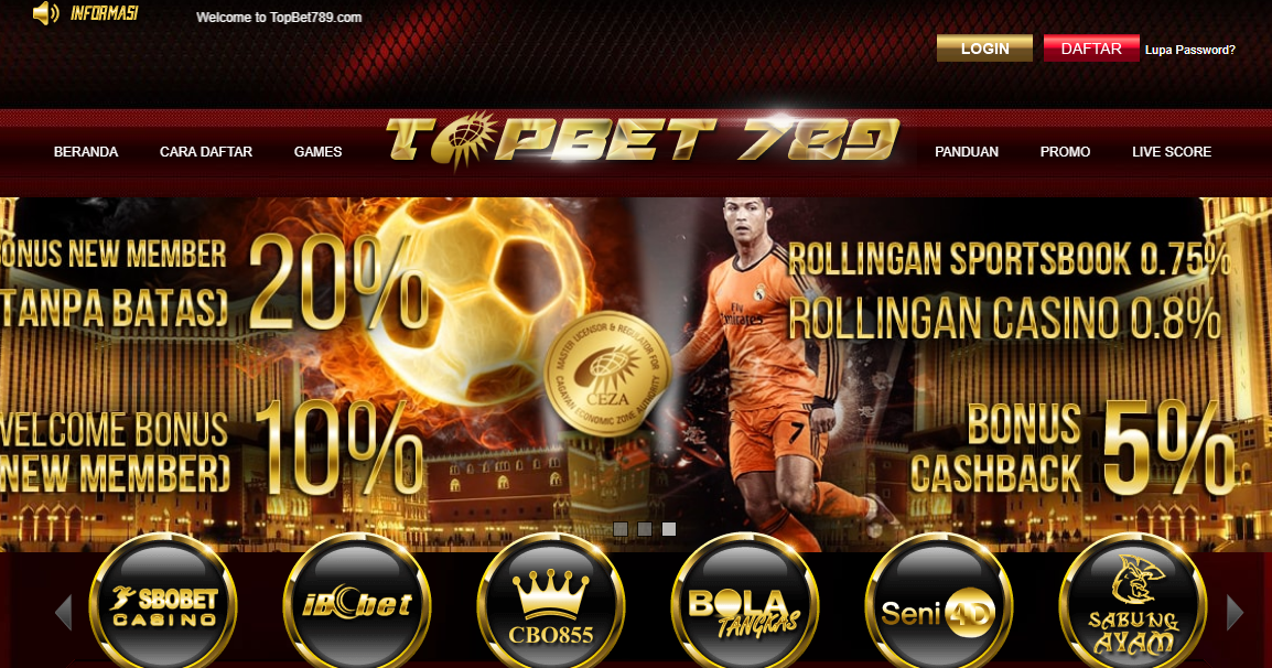 TopBet789 - Daftar Situs Agen Judi Bola Online Terbaik Hanya Di