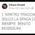 Esalta il Duce con citazioni errate e minaccia i giudici: i post del candidato sindaco leghista