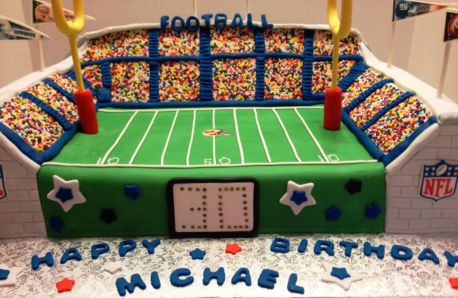 MaryMel Cakes NFL 30th Birthday