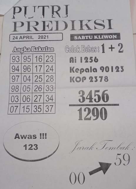 Syair Sgp Hari Ini Sabtu 24 April 2021 Opesia Official