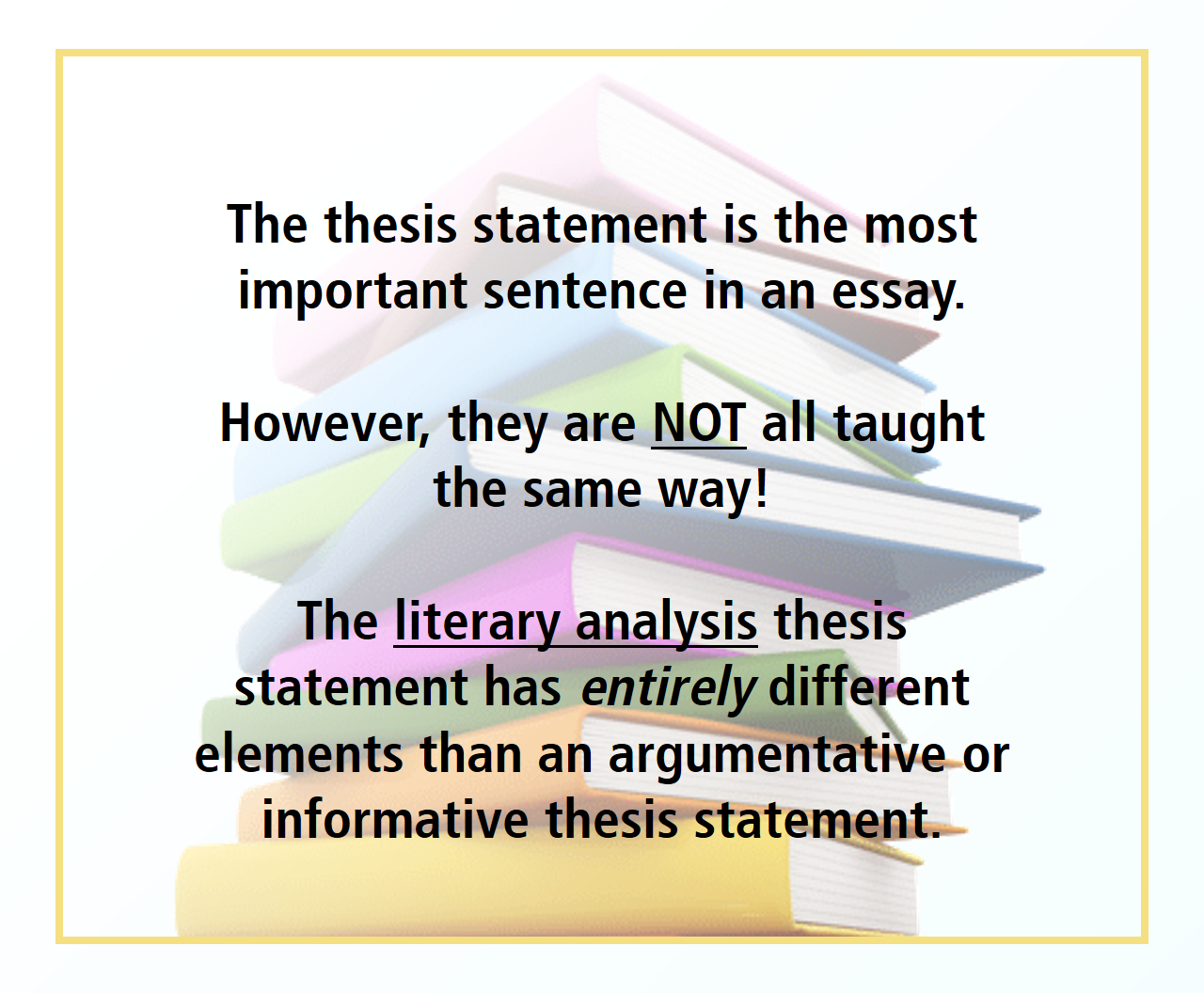 High school thesis statement examples picture