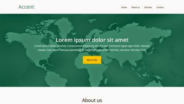 Accent – Free One Page HTML5 Template