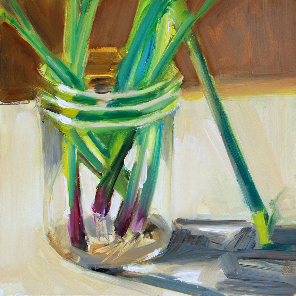 Gretchen Hancock's Paintings Onions in a Jar