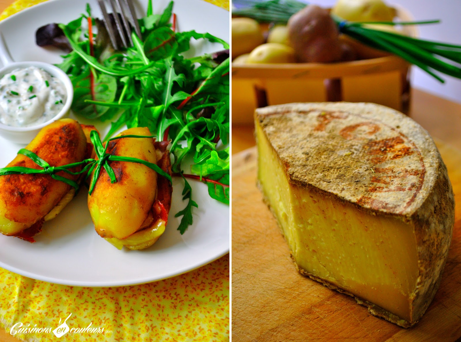 Cuisinons en Couleurs: Pommes de terre farcies à la Tomme de Savoie et