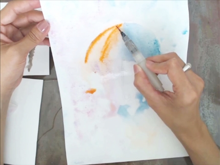 Pintando com Aquarela: Guarda-Chuva Pintando com Aquarela: Guarda-Chuva