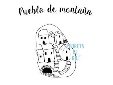 COMO PINTAR PIEDRAS CON PUEBLO DE MONTAÑA PASO A PASO