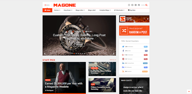 MagOne Blogger Teması