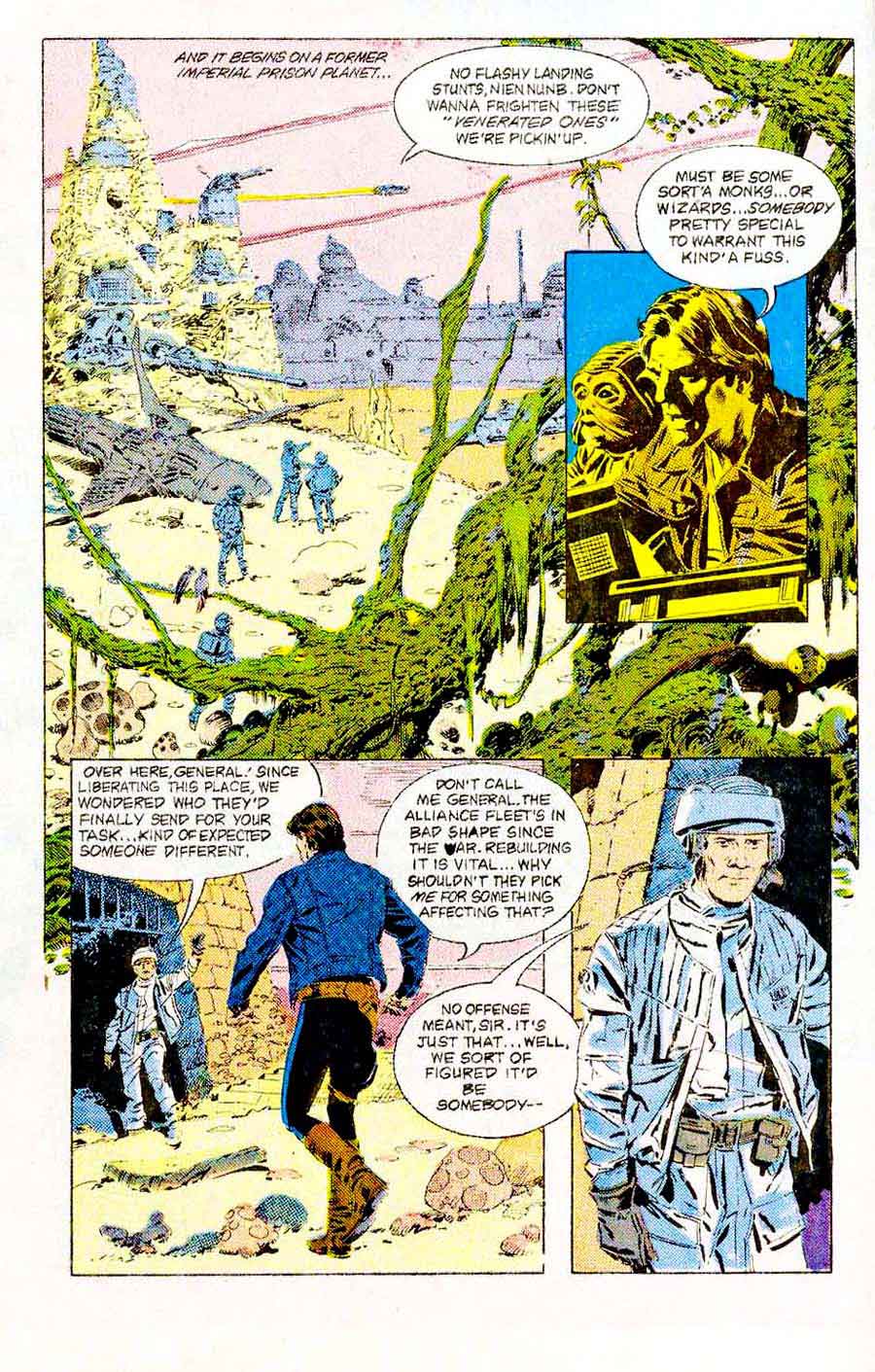 Star Wars #98 marvel 1980s science fiction comic book page art by Al Williamson