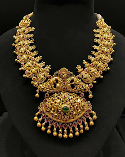 Designer golden Temple necklace