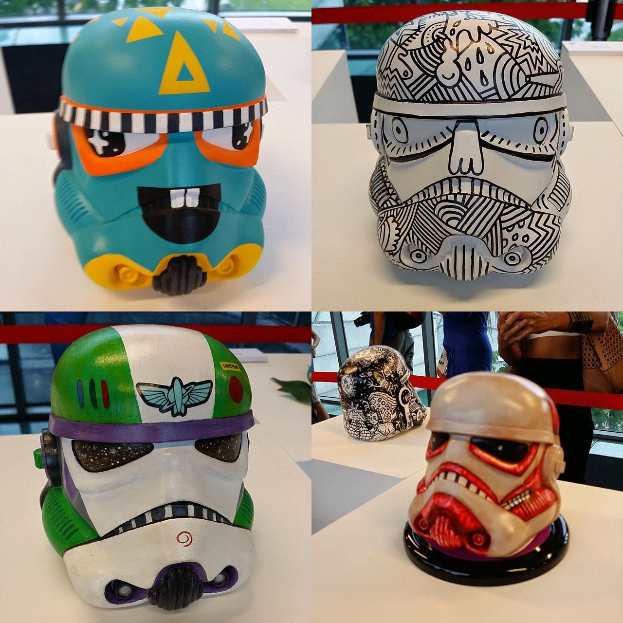 Custom Storm Trooper Helmets On Display at #MAYTHE4THSG