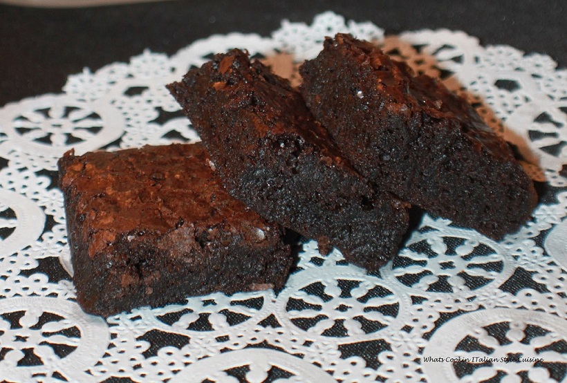 Triple Chocolate Fudge Brownies What's Cookin' Italian Style Cuisine