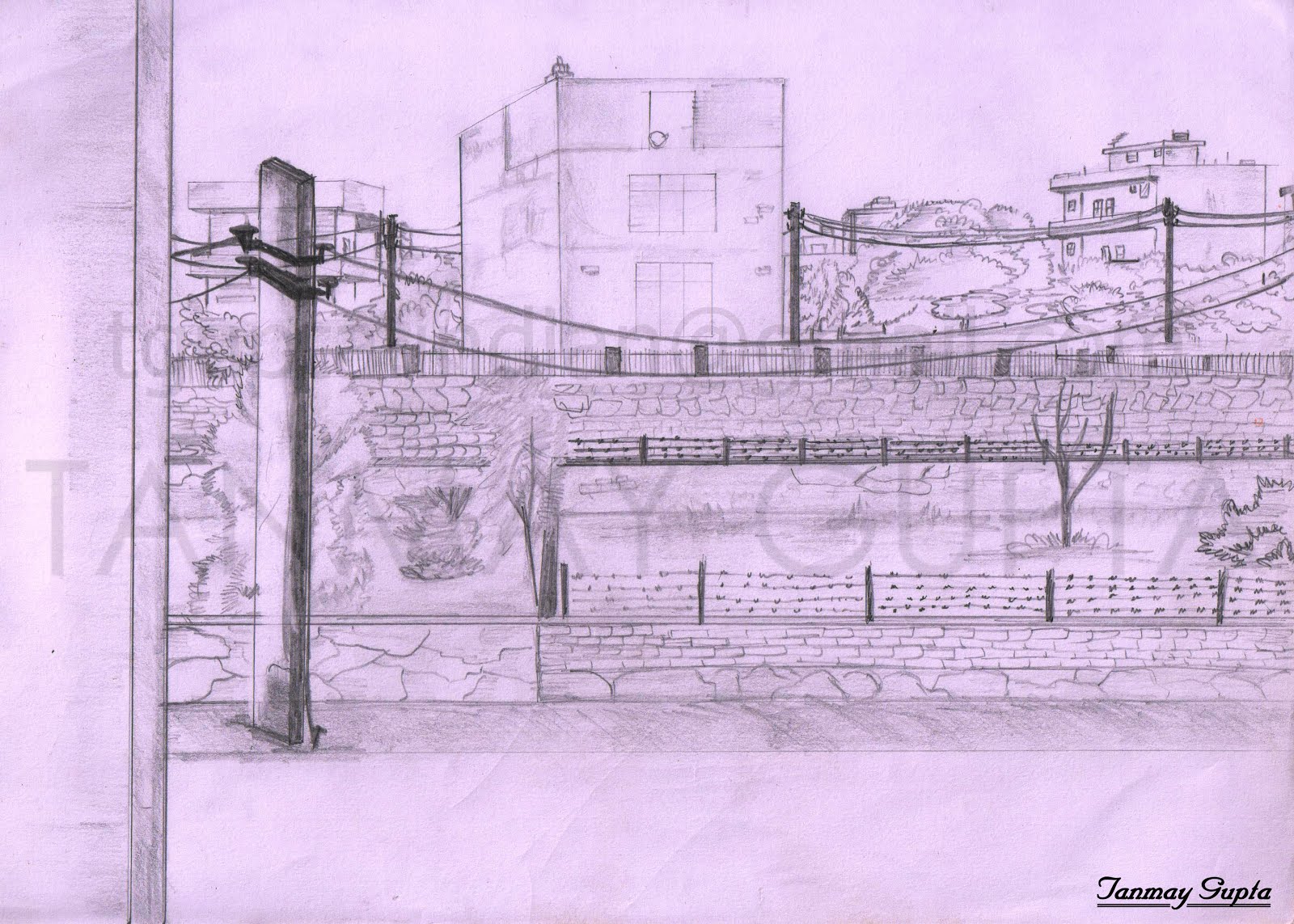 SHADES OF TANMAY: Background Design (Sketch)