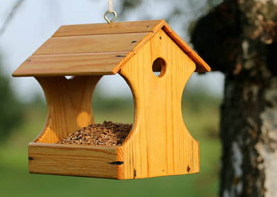 Photo of an empty bird feeder (svklimkin Pixabay)