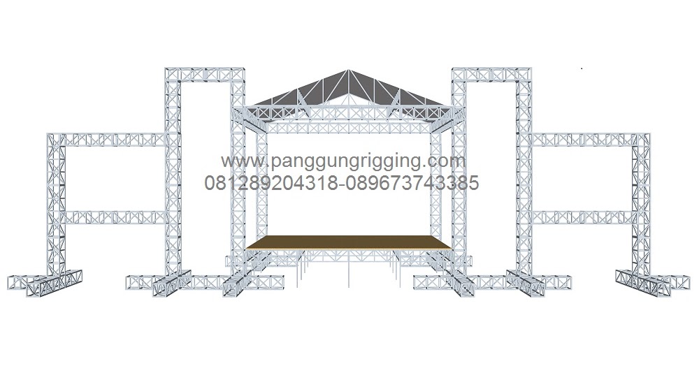 PANGGUNG RIGGING 6m x 8m Spesialis Tenda Pesta & Tenda Terop