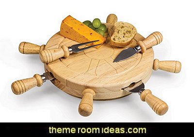 'Mariner' Cheese Board and Tool Set coastal kitchen decor - beach house kitchen - Coastal kitchen & dining - coastal Christmas kitchen decorations - Cottage Holiday decor coastal kitchen decor - beach house kitchen - Coastal kitchen & dining - coastal Christmas kitchen decorations - Cottage Holiday decor