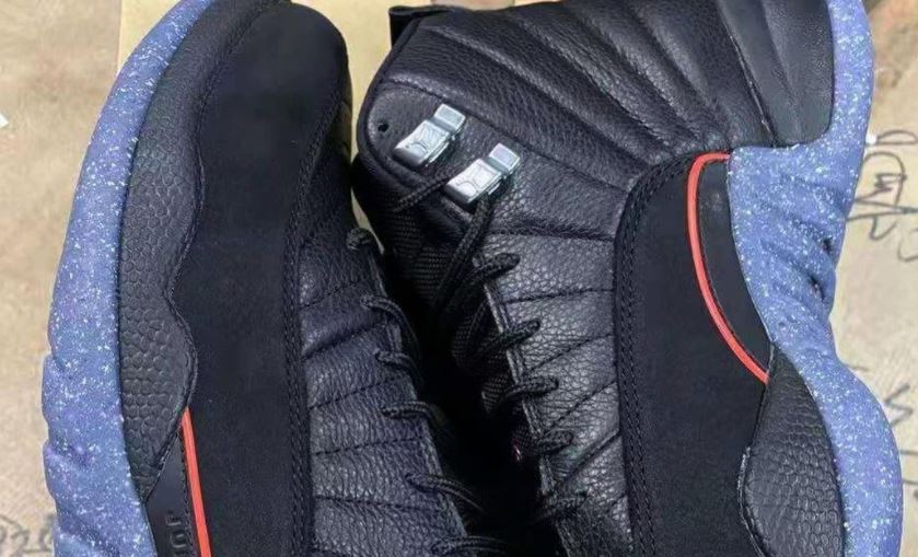 jordan 12 utility on feet