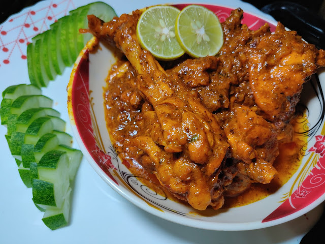 Dhaba style chicken curry recipe 