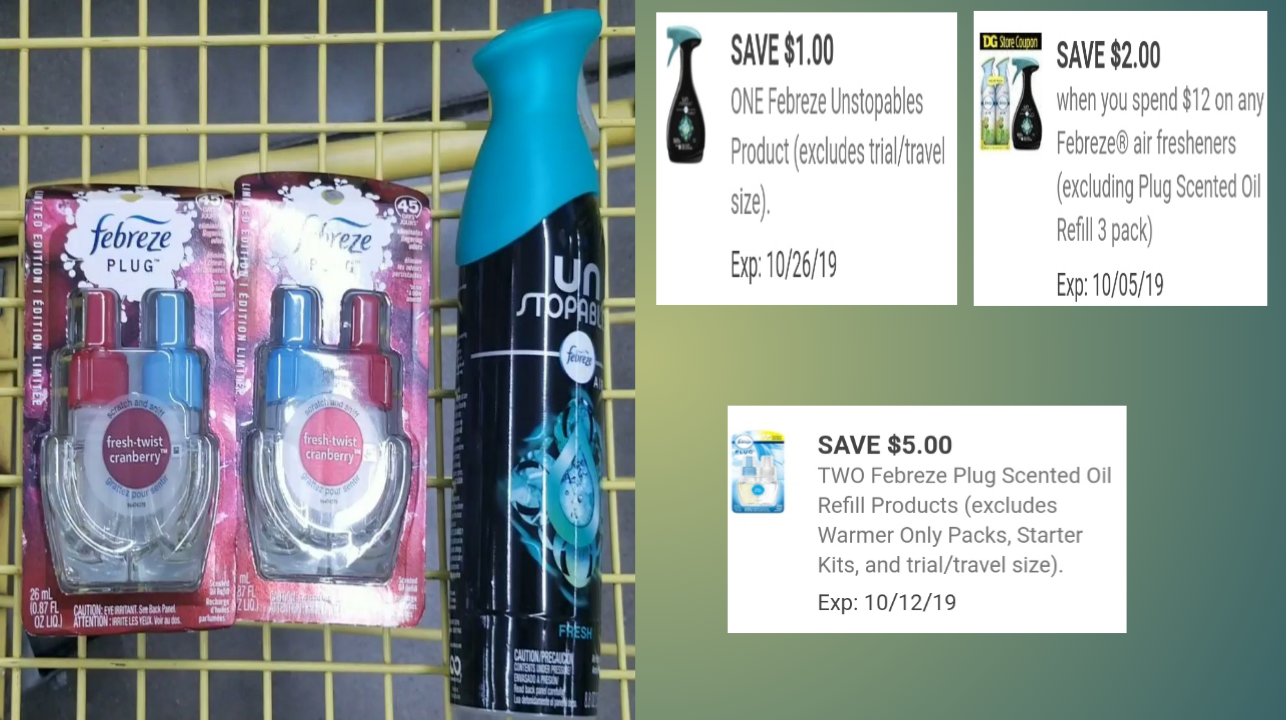 DOLLAR GENERAL 2/12 FEBREZE INSTANT SAVING PROMO