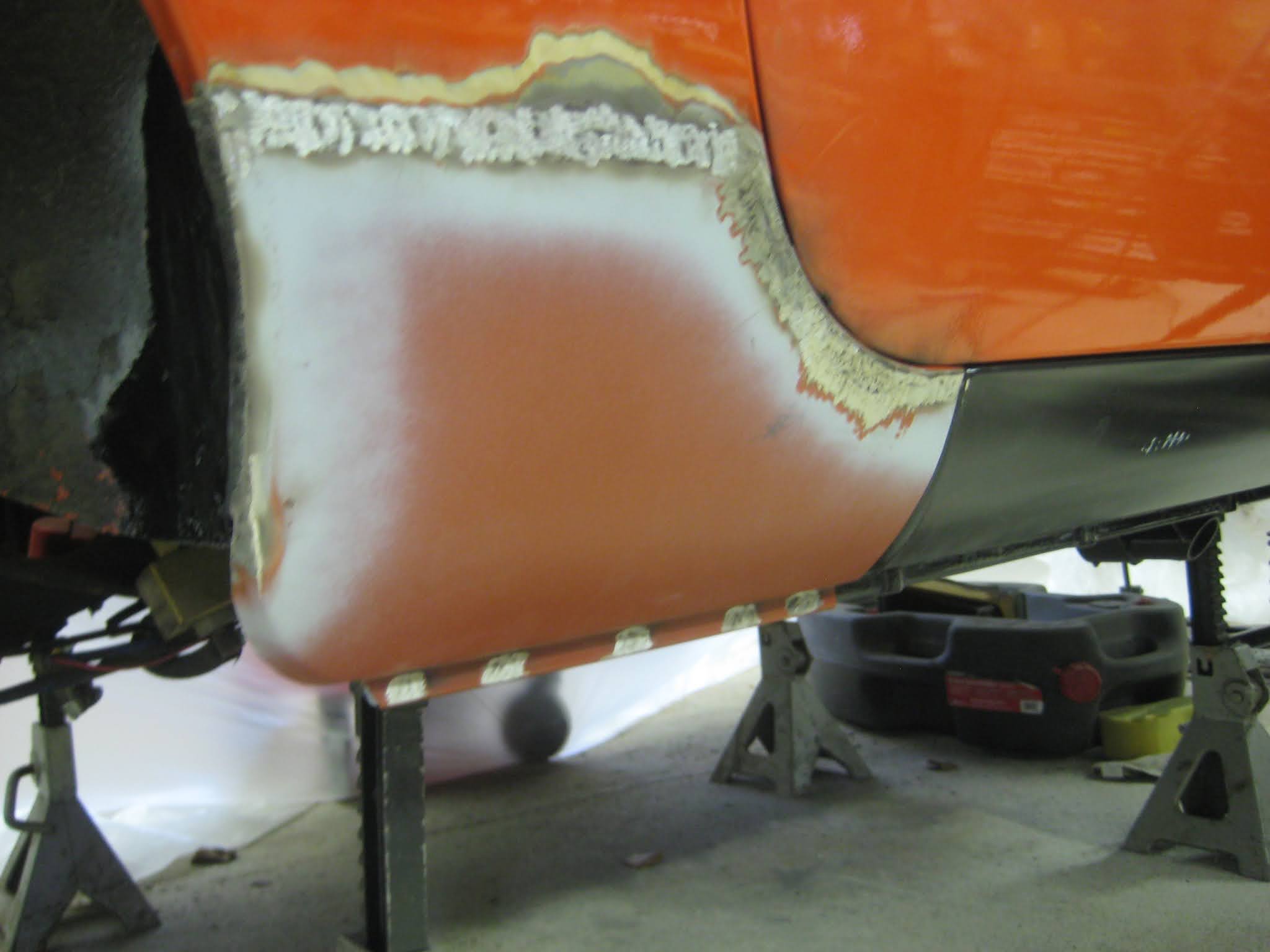 Adam's MGB Restoration Dogleg Panel Installation