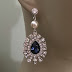 Crystal earrings jewellery