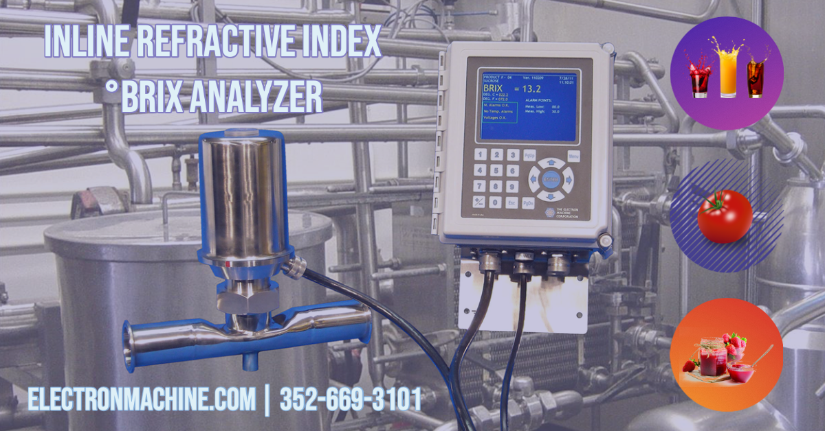 An Inline Refractive Index Analyzer for Measuring Sugar Content in Food