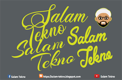 Desain Tipografi Salam Tekno