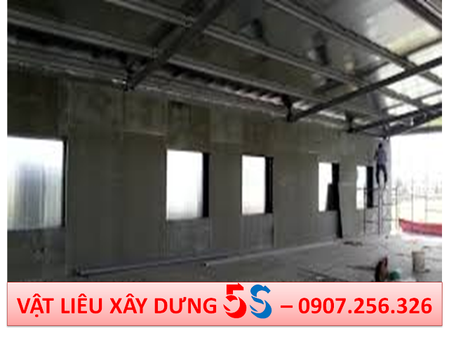 tấm xi măng cemboard thái lan làm vách ngăn