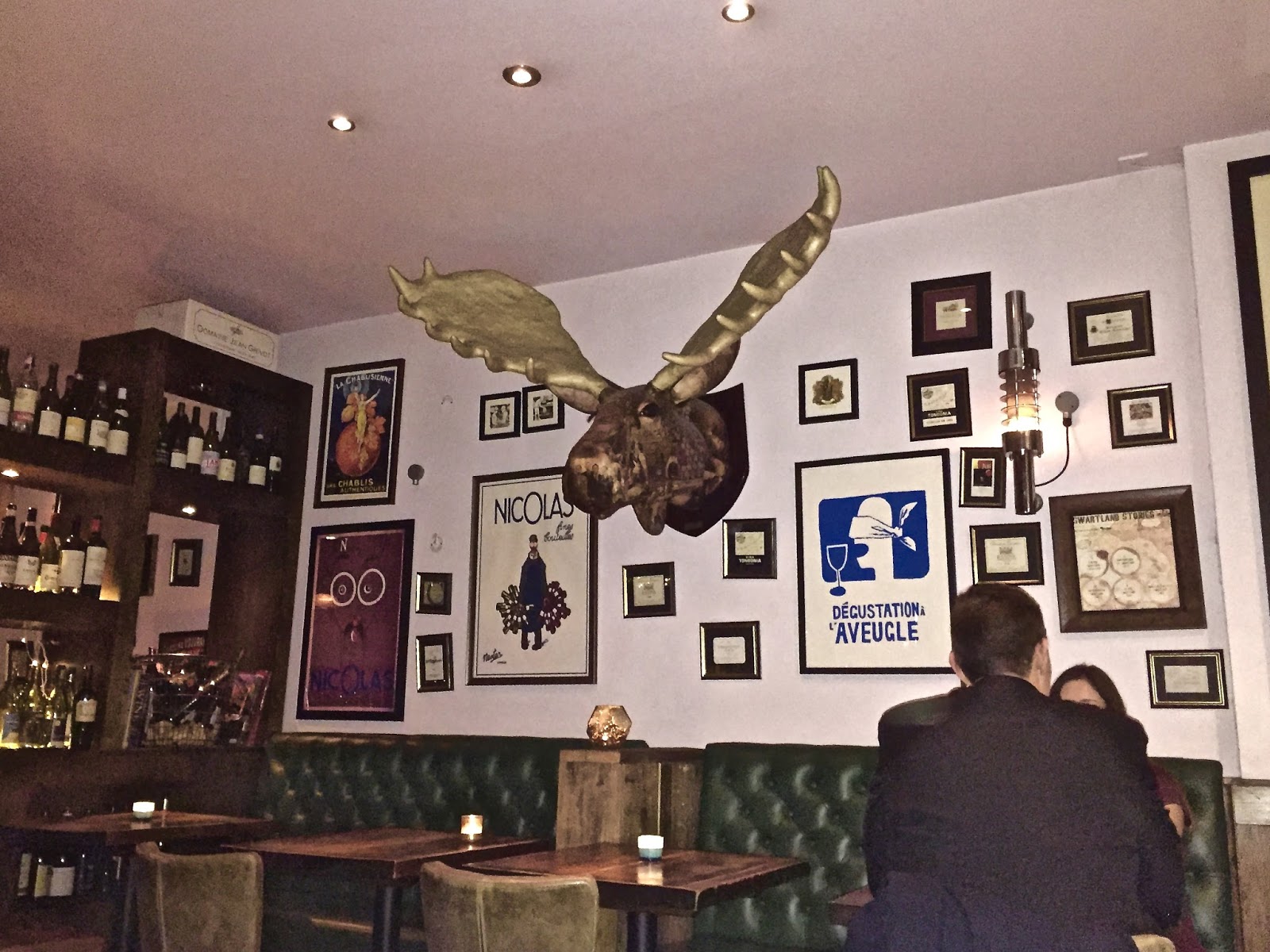 Travel with Angela Lansbury Fulham Wine Rooms for dinner, wine tasting