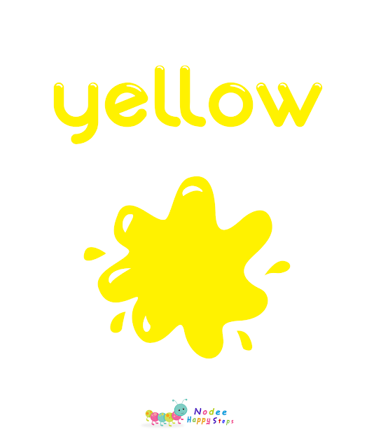 Yellow Color  - Color Flash Cards