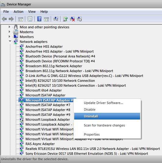 Computer and tricks How to remove the unwanted Network