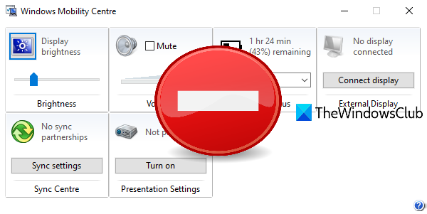 impedire l'accesso al Centro PC portatile Windows