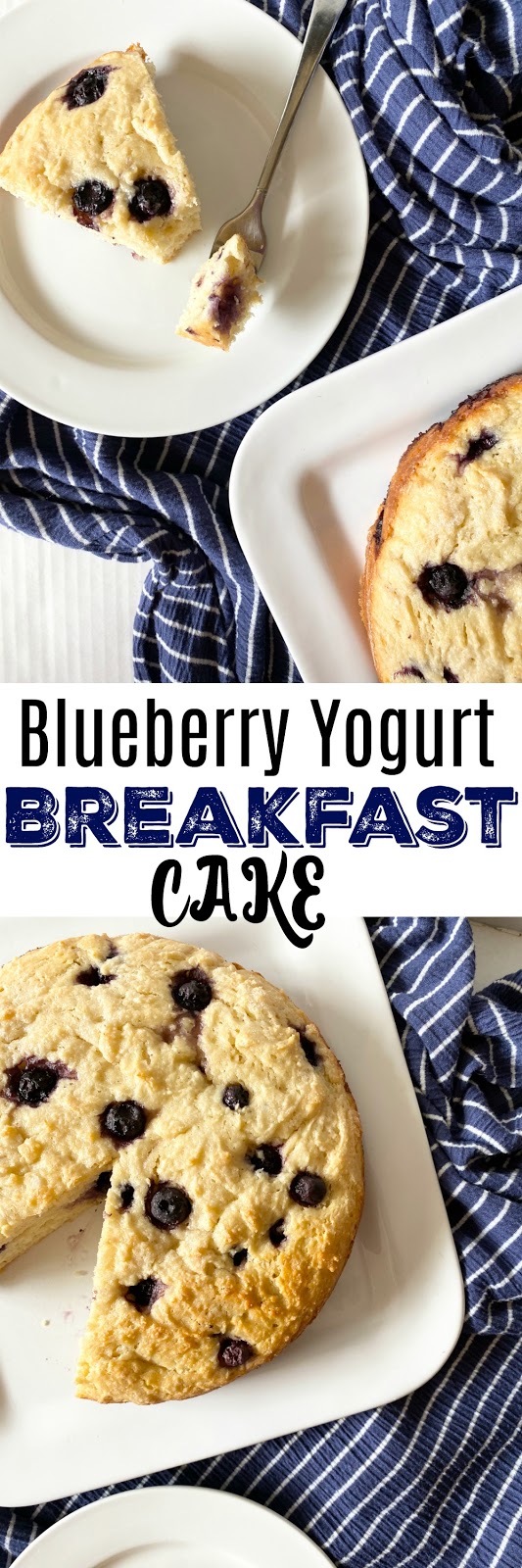 blueberry yogurt breakfast cake #sweetsavoryeats