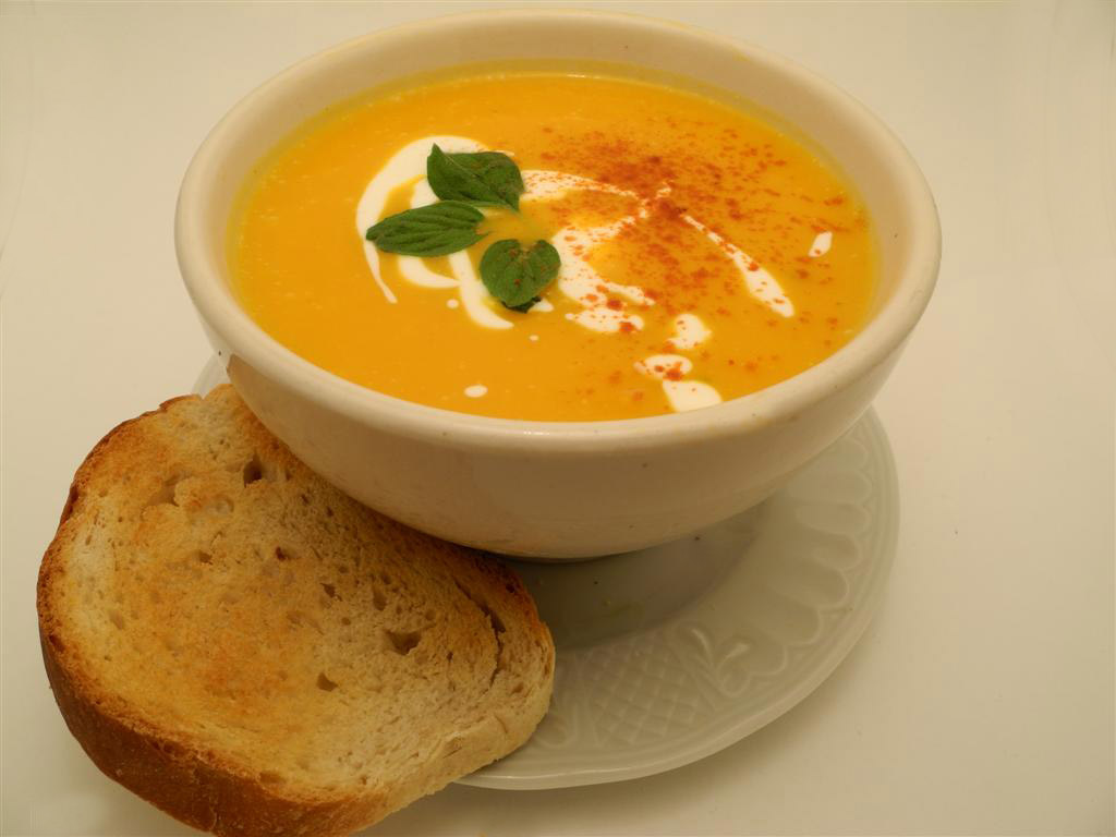 Sopa crema de zapallo