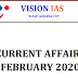 Vision IAS February 2020 Monthly Current Affairs pdf Download in English