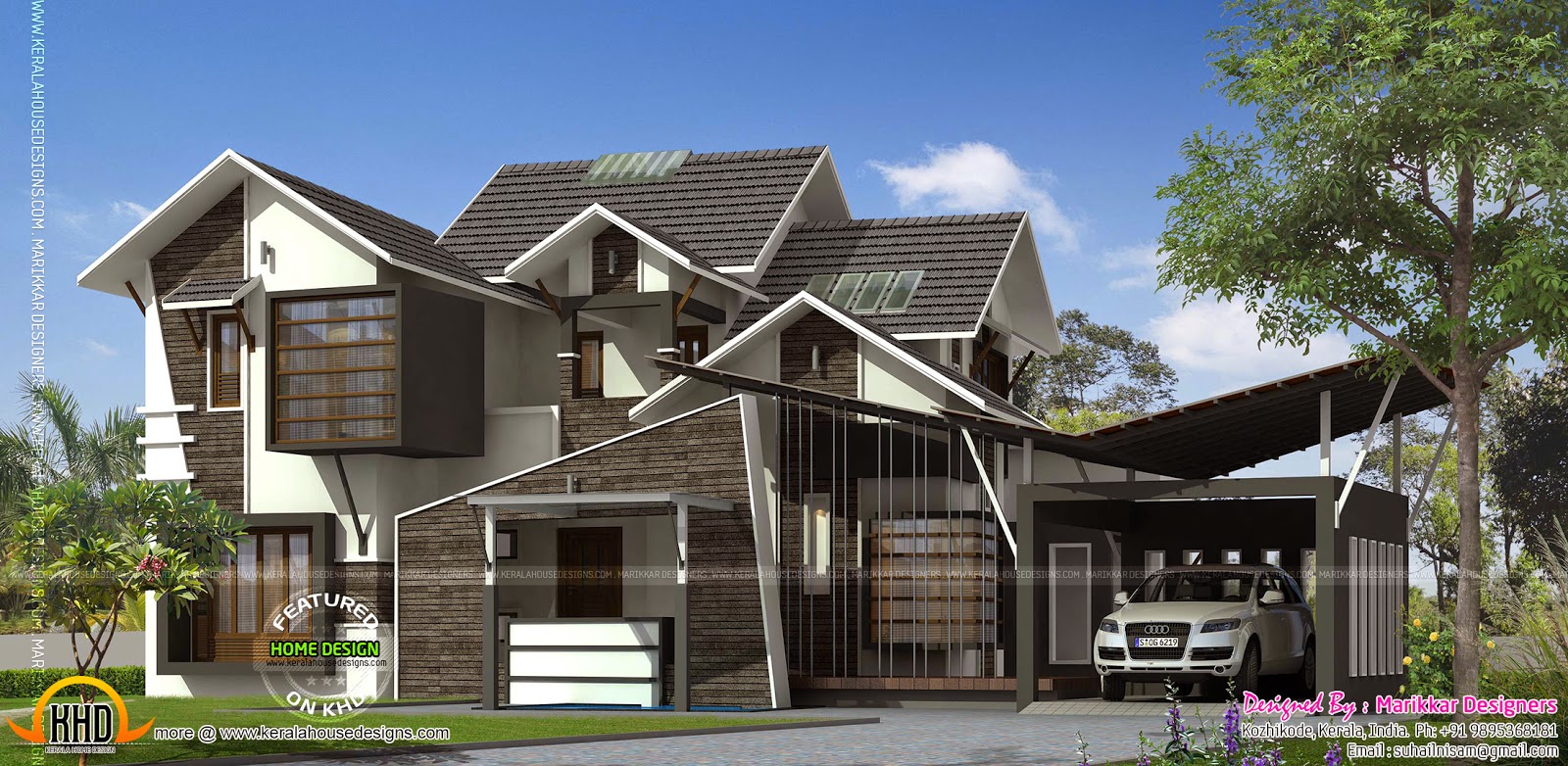Ultra contemporary house - Kerala home design and floor plans