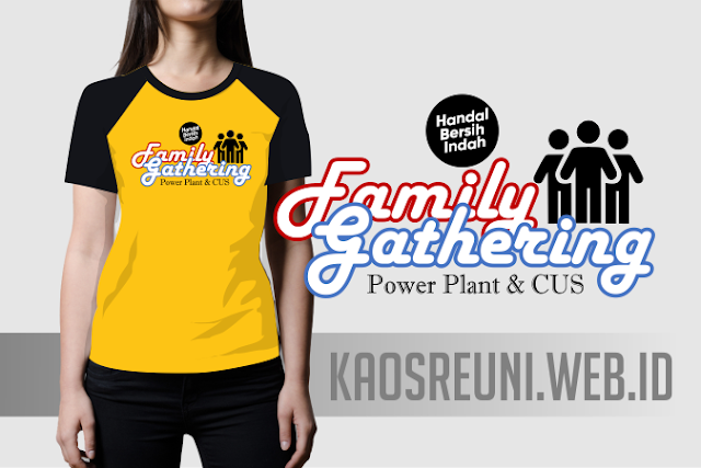 Sablon Kaos Family Gathering Power Plan Kombinasi Rgalan Hitam Kuning