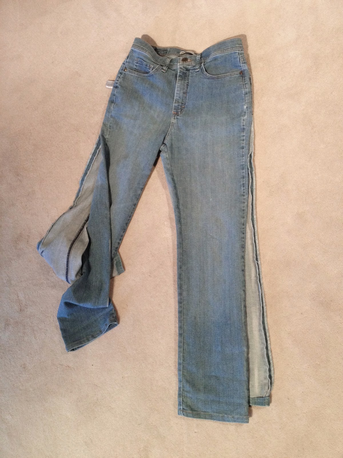 untitled DIY Bootcut Jeans To Boyfriend Jeans