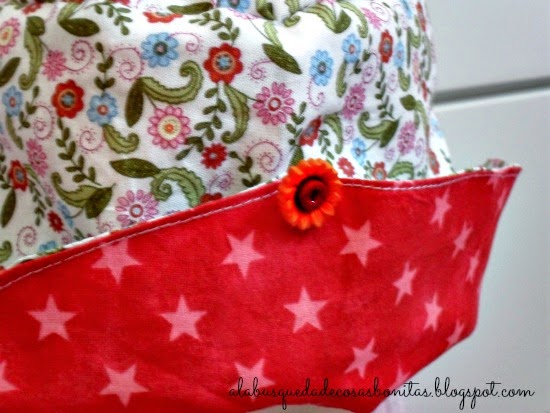 Sobrero reversible para niña