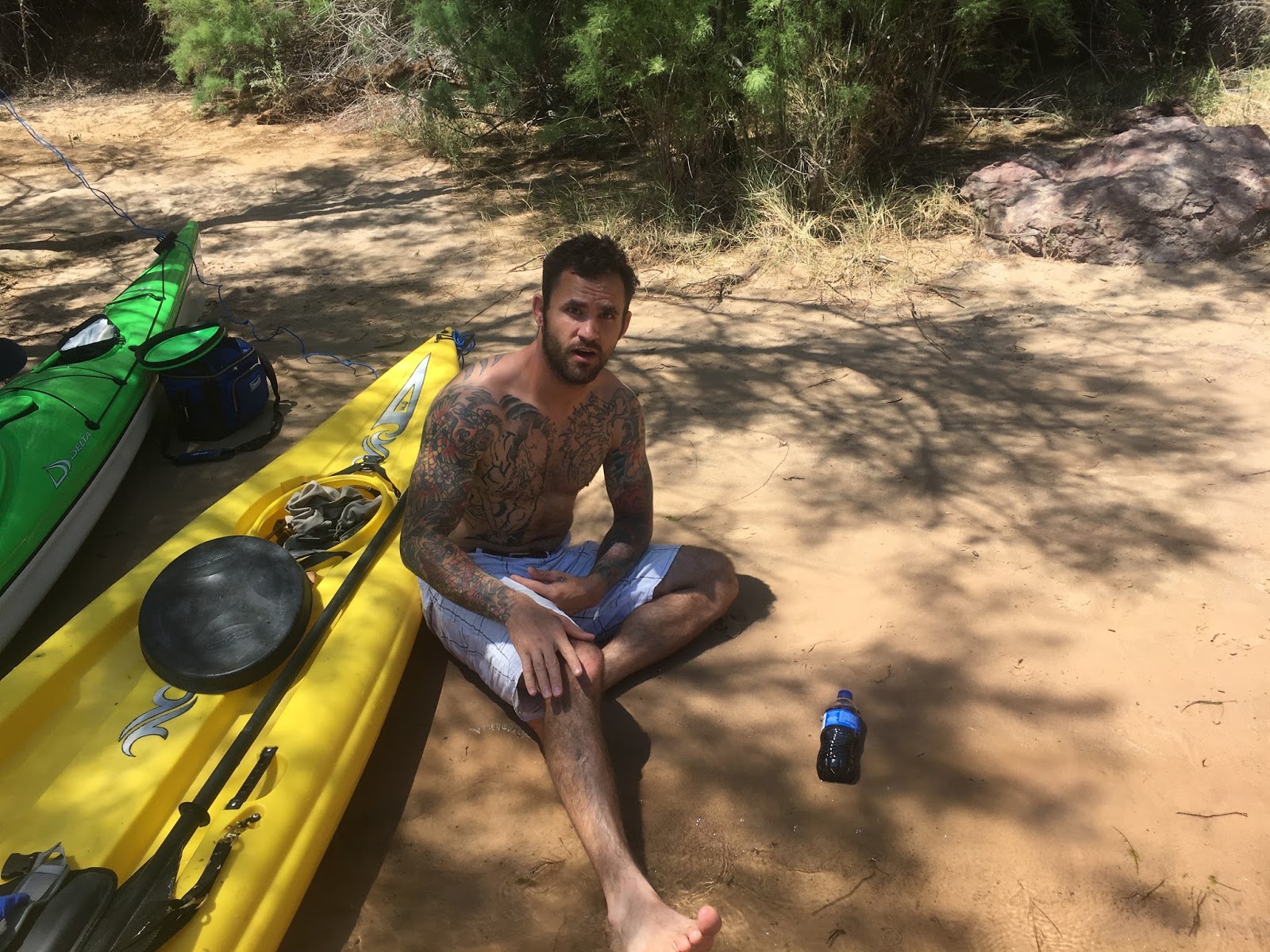 Natural Hot Springs: May 11. 2017 - Kayaking the Colorado River