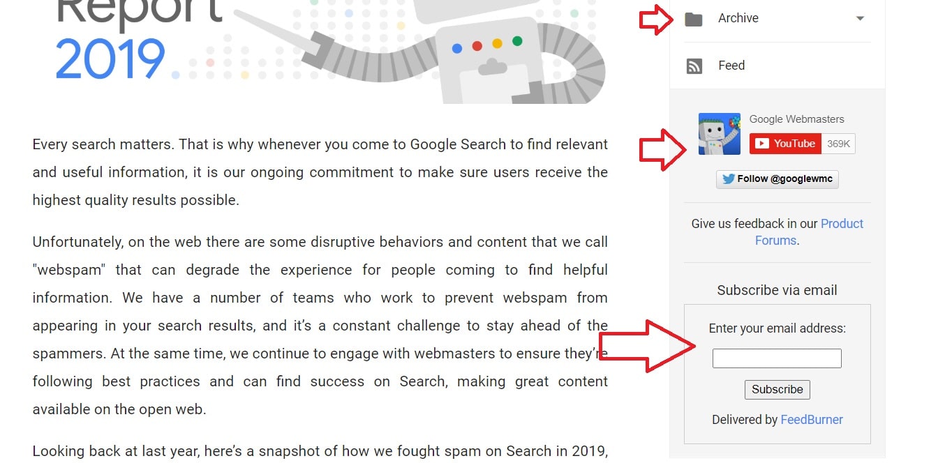 Blogger widgets example