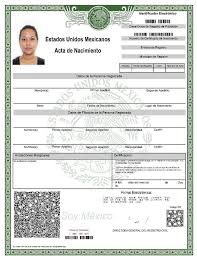 certifcación de acta de nacimiento, documento en linea