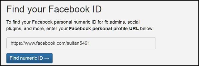 find my facebook id