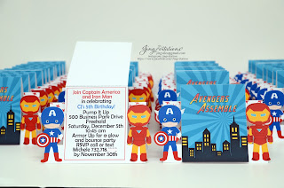 captain america invitations, birthday invitations