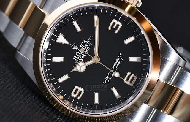 Introducing the Rolex Explorer 36MM Black Dial Watch Replica in Oystersteel and Gold