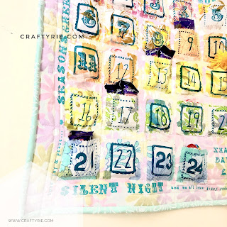 A fun quirky vintage style advent calendar made by CraftyRie.